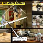 Spars and Masts are rigged.